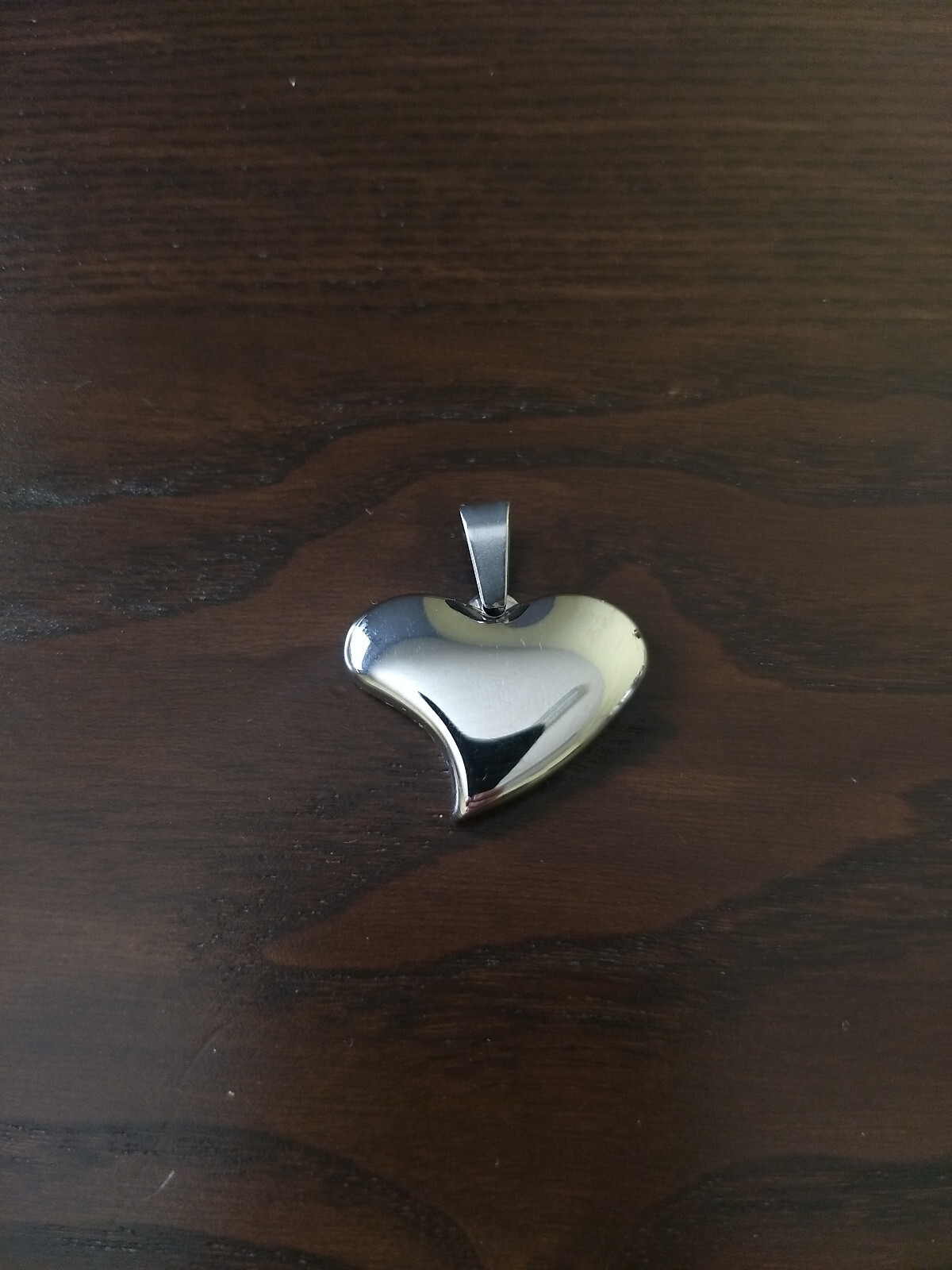 Heart Pendant Marked Stainless Steel China Chisel Classic Modern Love Gift