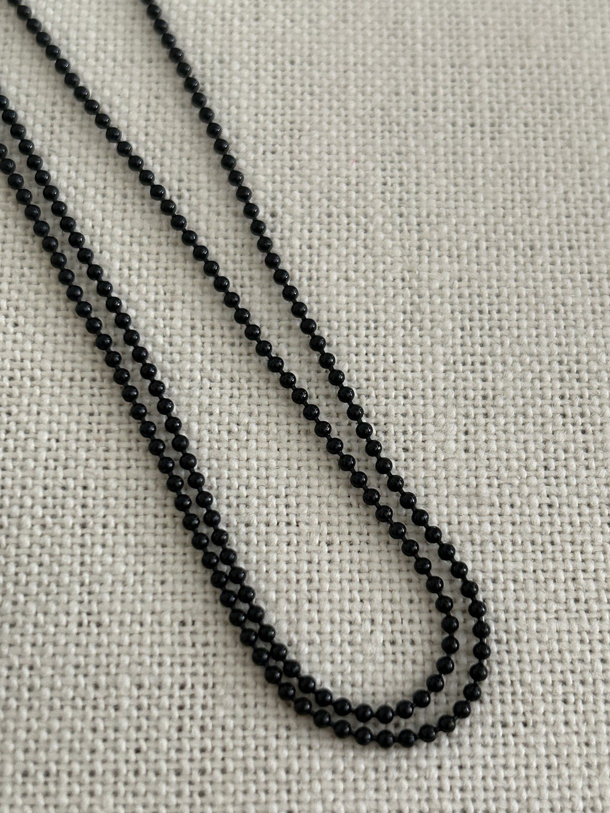 Origami Owl Large Black w/Crystals Hinge Locket & 30″ Classic Chain Set “New”