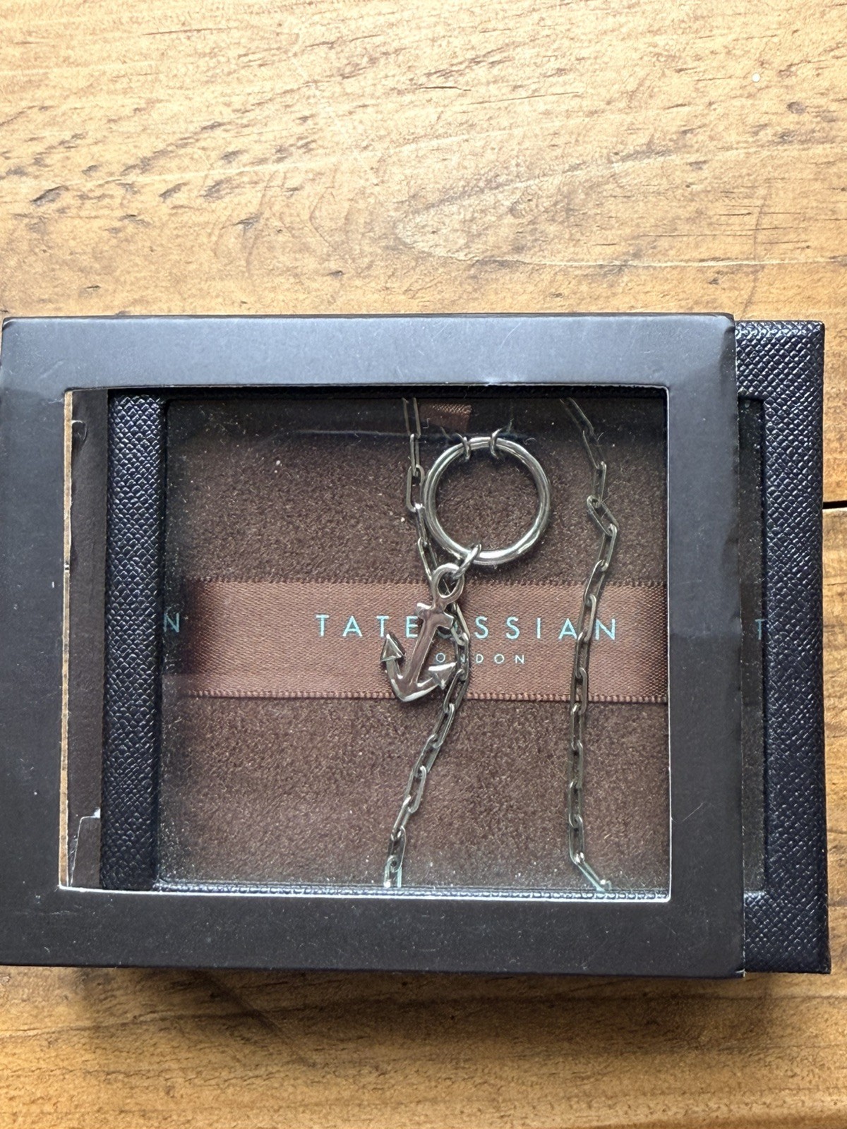 Tateossian NL0172TASPLSI1S – Sterling Silver 925 Marine Anchor Necklace BNIB –