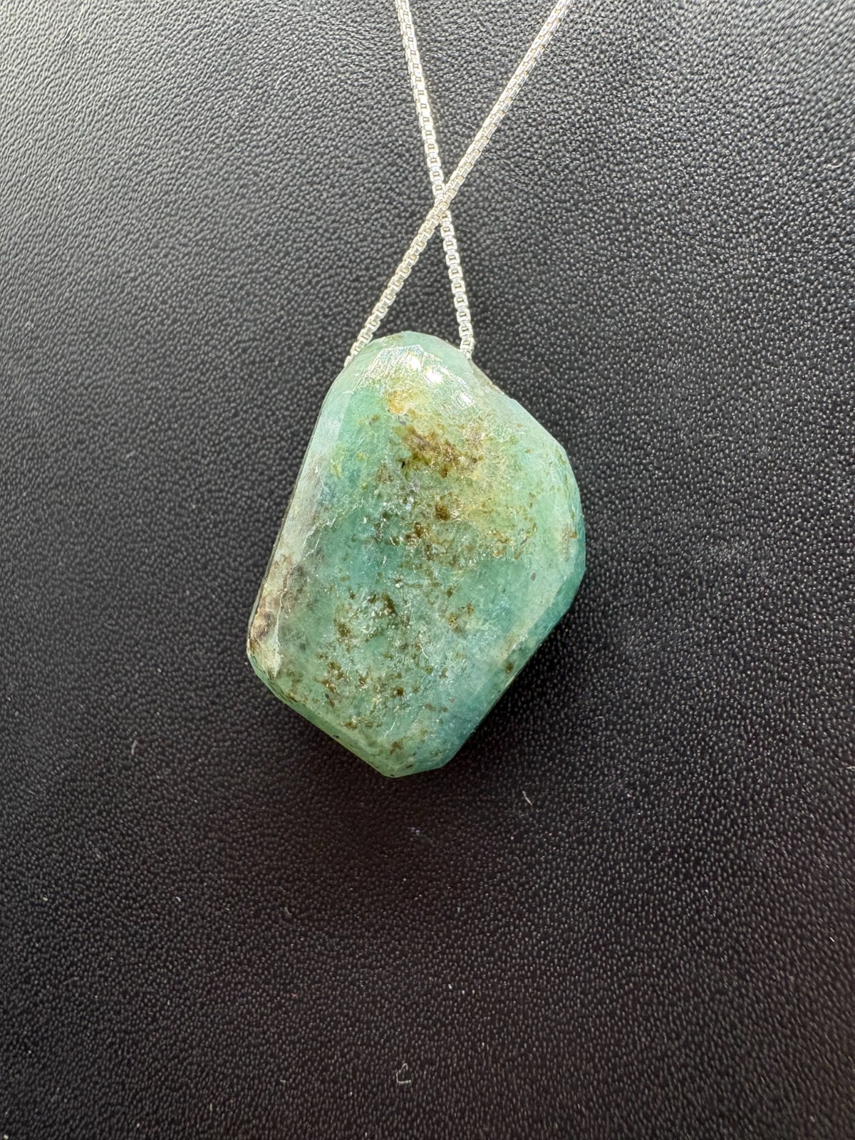 Natural Grandidierite Pendant 38.94 CTS | 25x19MM Drill Through Gemstone