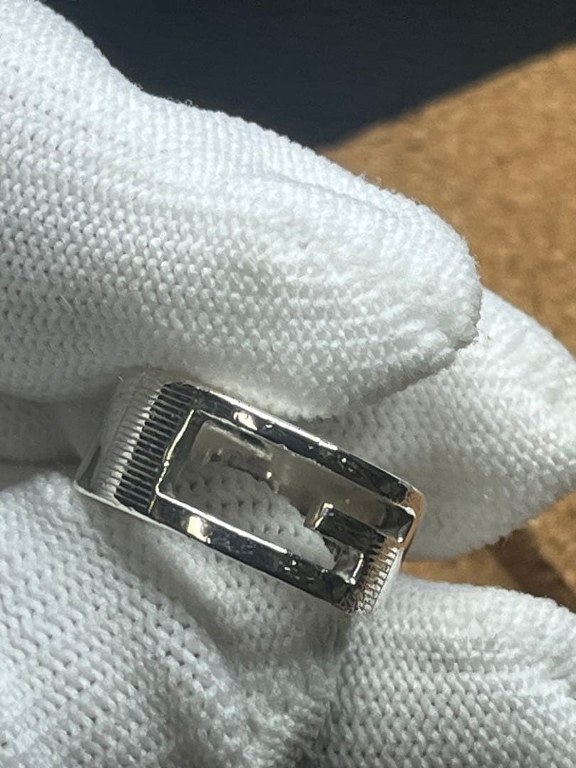 Shining Beauty! GUCCI G Logo Ring, Size 8, Ring & Necklace Set.