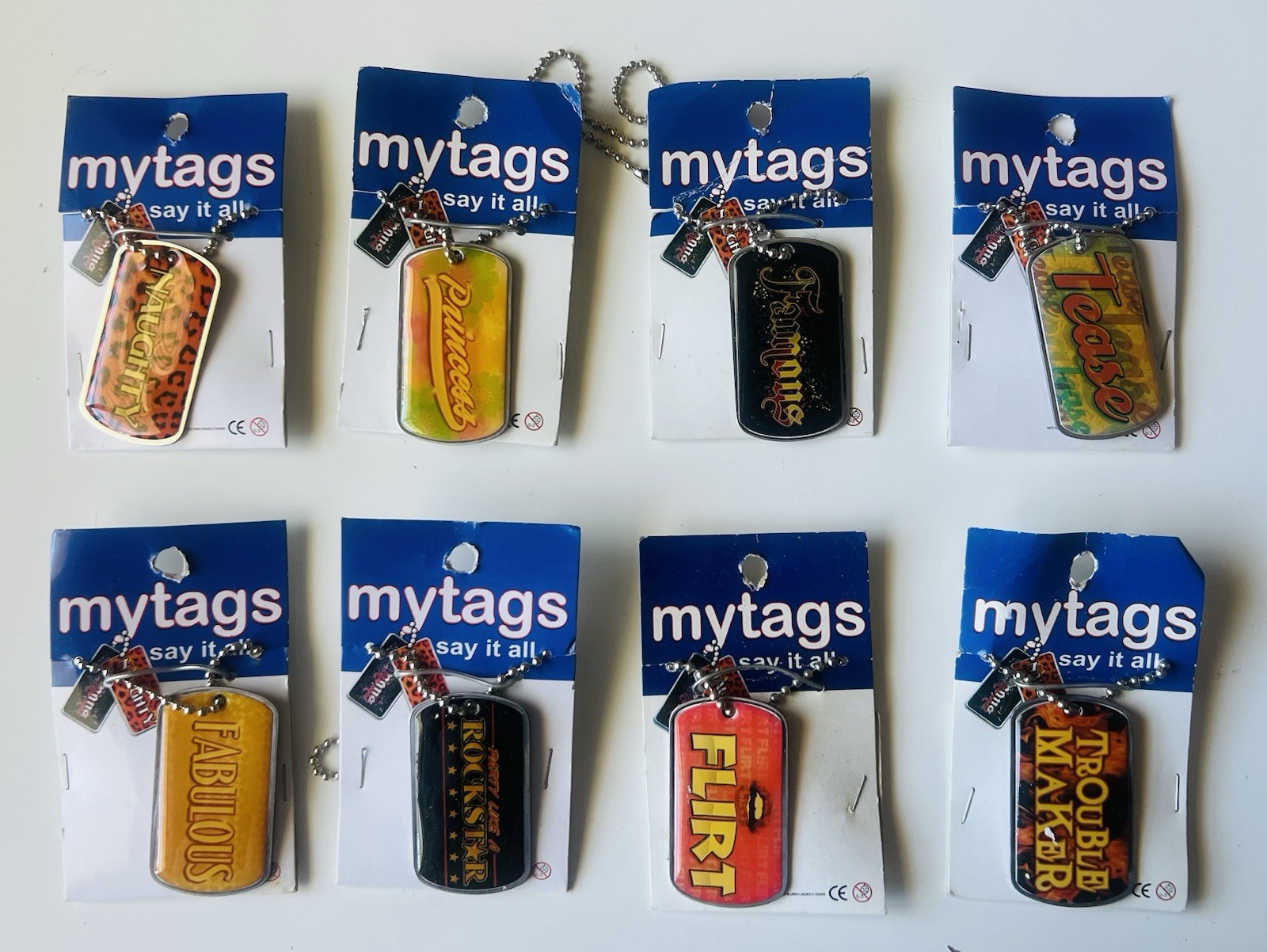 My-tags Say it All(Dog Tag Necklaces)Metal-Your Select(PRINCESS-FAMOUS-ROOK Star