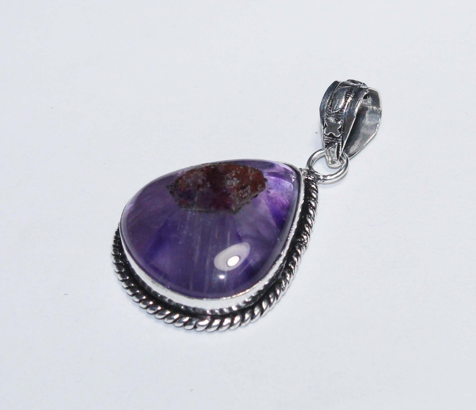 Hydro Amethyst Pear Shape Gemstone Handmade Pendant Jewelry Pendant Size 1.5 In