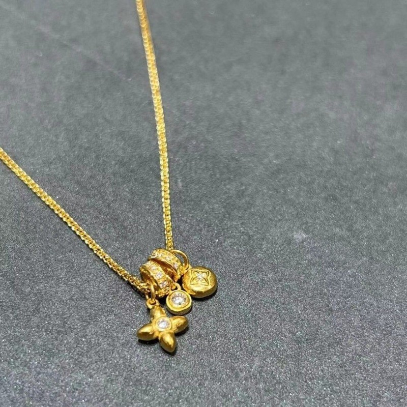 14k Gold-plated Zircon Inlaid Necklace Women’s Star Pendant Collarbone Chain