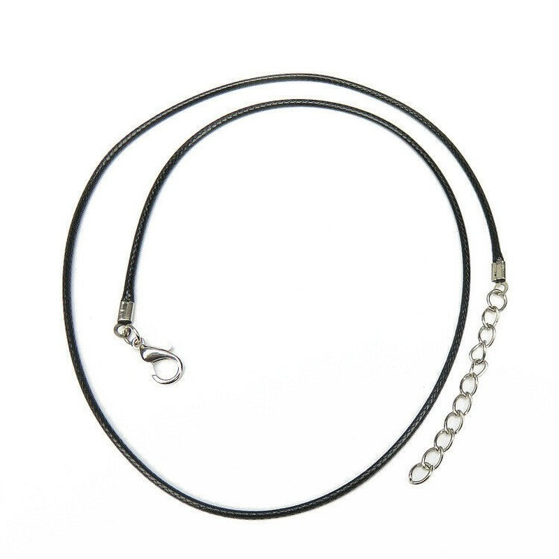 Wholesale 100pcs Waxed Cotton Necklace Cord 1.5mm / 2mm 18″ For Pendant Necklace