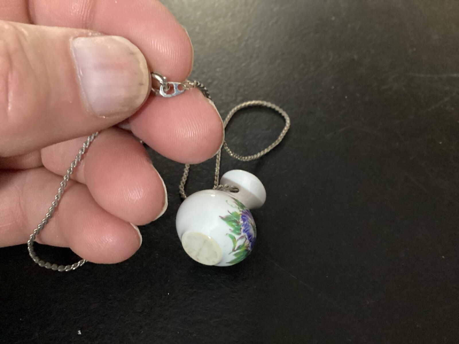 Small Ceramic Vase Fashion Jewelry Necklace