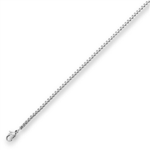 Stainless Steel Box Chain 2.5mm (17,18,20,24 and 30 inches long)