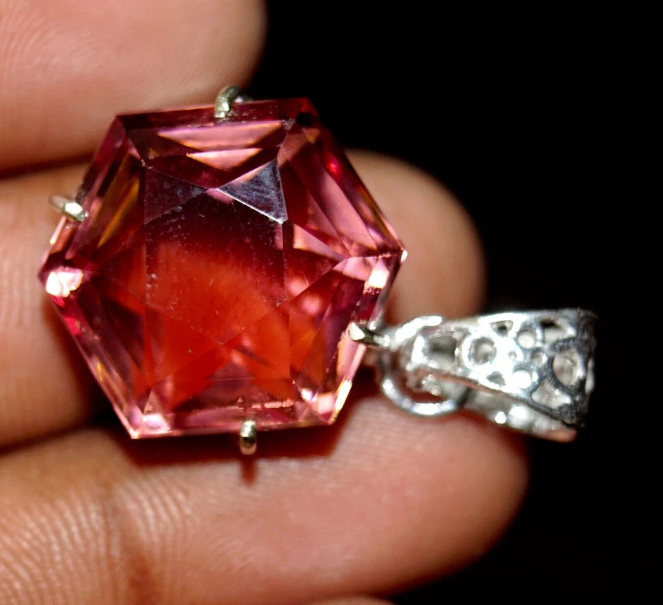 Natural Alexandrite Color Change Gemstone 925 Solid Silver Pendant 73.25 Ct AAA+