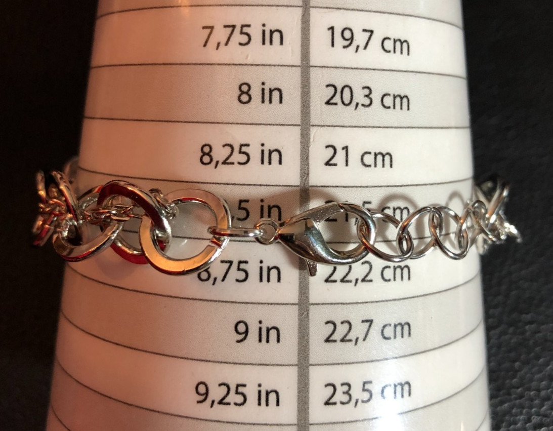 BANANA REPUBLIC Silver Rolo Chunky Chain Necklace +Hoop Earrings Bracelet 8572