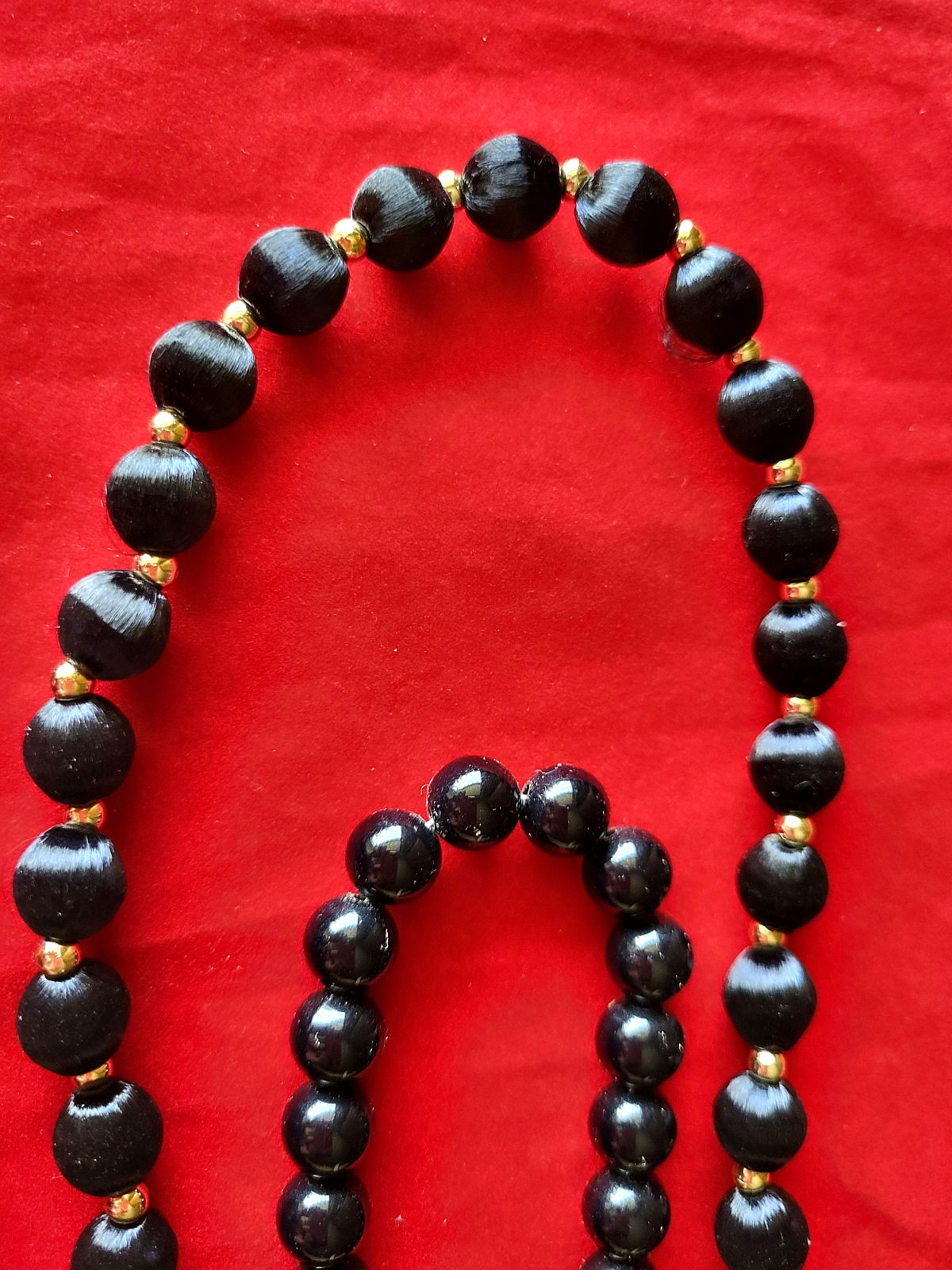 Lot of 5 Beaded Womens Fashion Necklaces w/ Various Material & Lengths-See Desc.