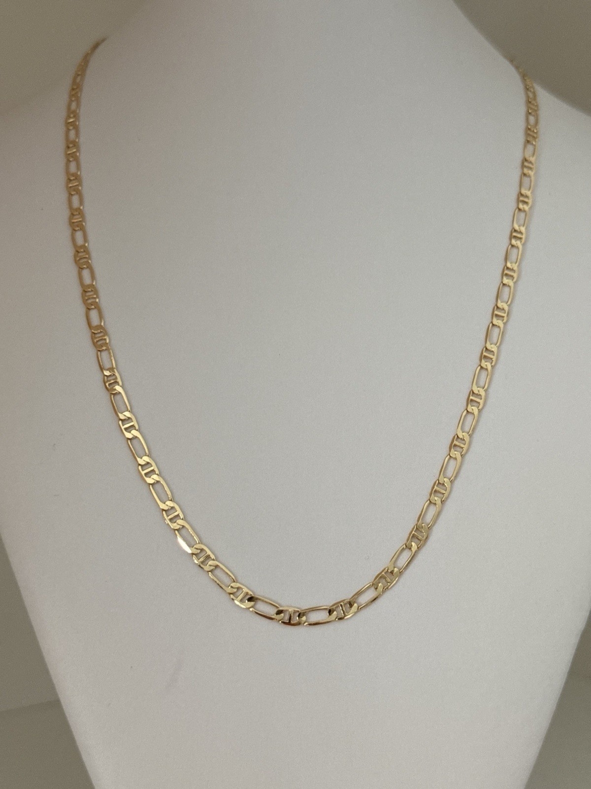 ORO LAMINADO CADENA TEJIDO FIGUCCI Size20 4mm Unisex Adult