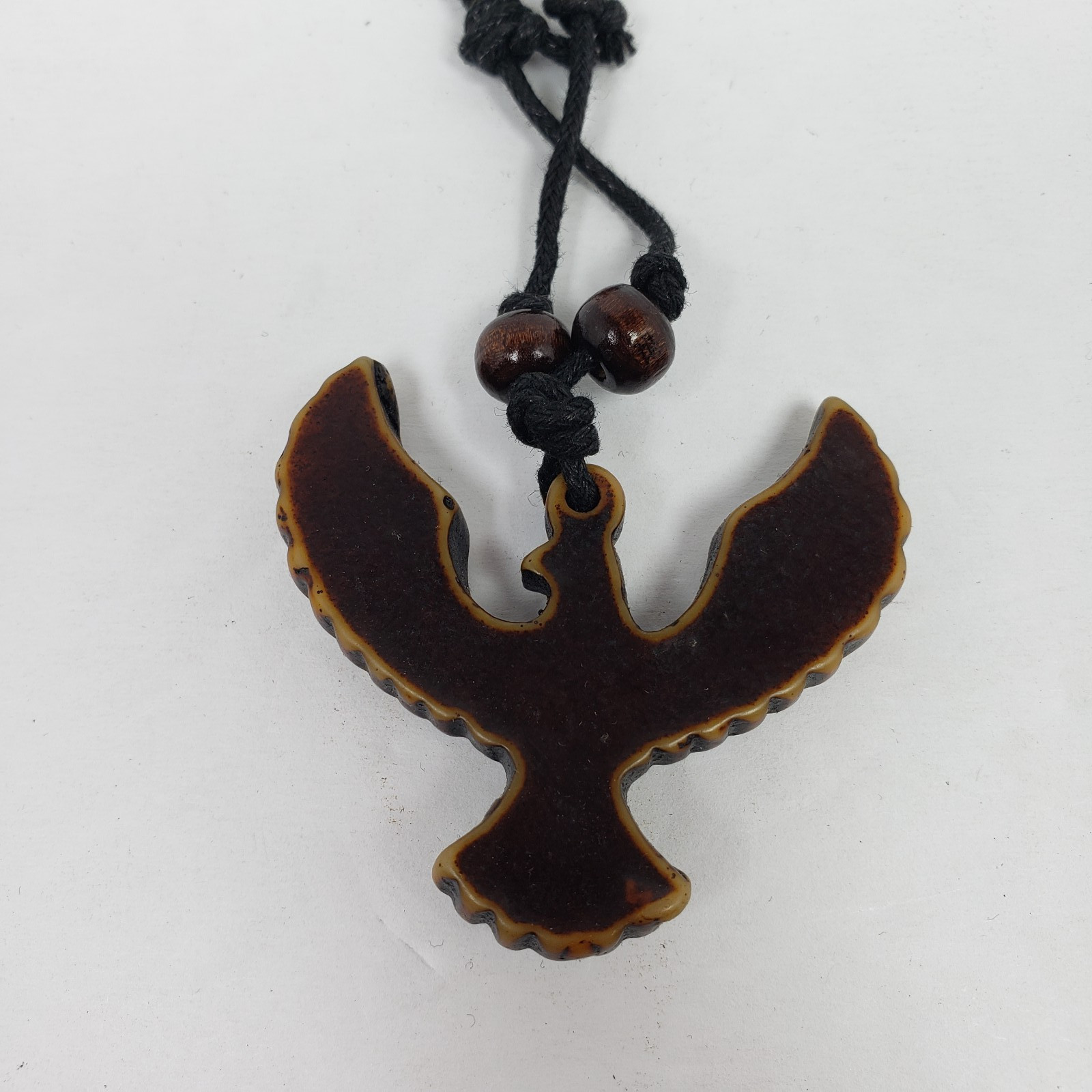 Vintage Adult Fashion Brown Eagle Tribal Adjustable Pendant Necklace 032