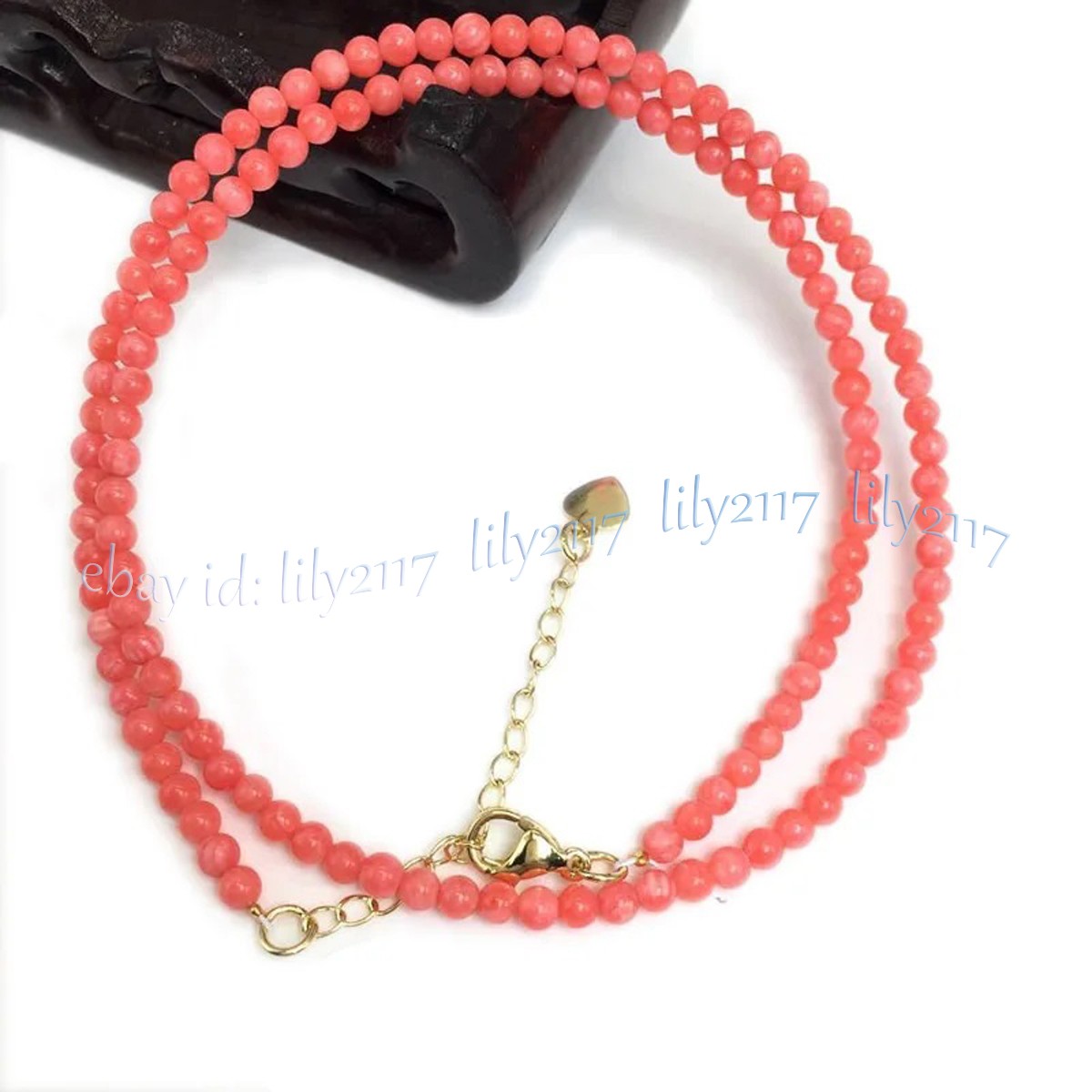 Small 4mm Natural Coral Round Gemstone Smooth Beads Necklace Jewelry 14-26 inch