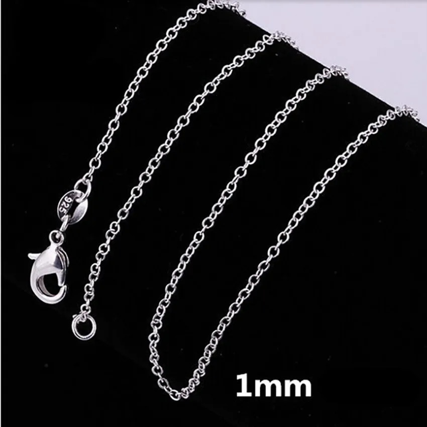 Wholesale 10pcs 925 Sterling Silver Plated 2mm Snake Chain Necklace 16″-24″