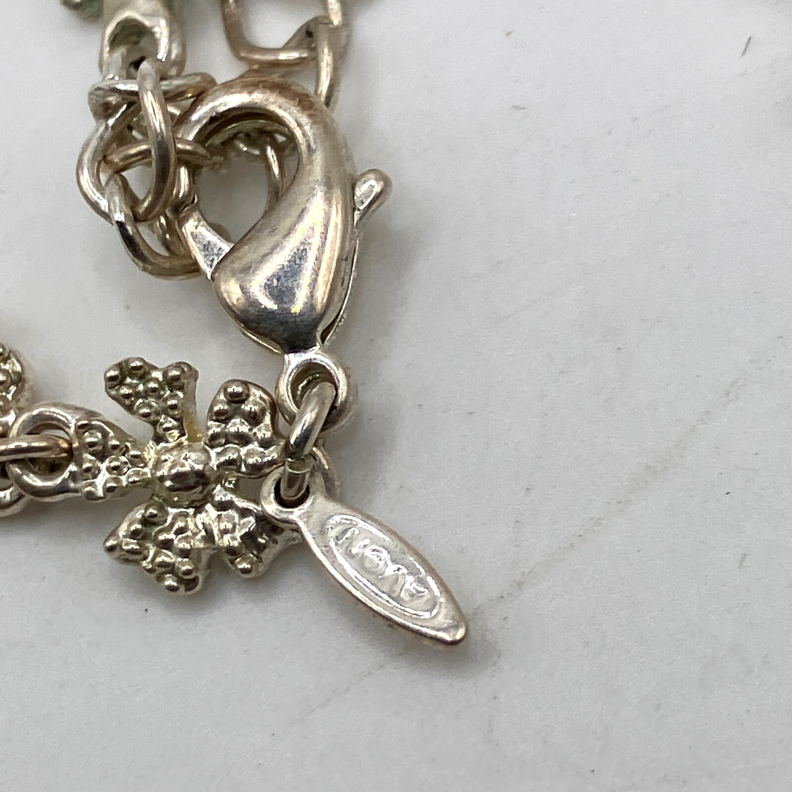 Bridal Victorian style necklace 46cm silver tone metal sparkly costume jewellery