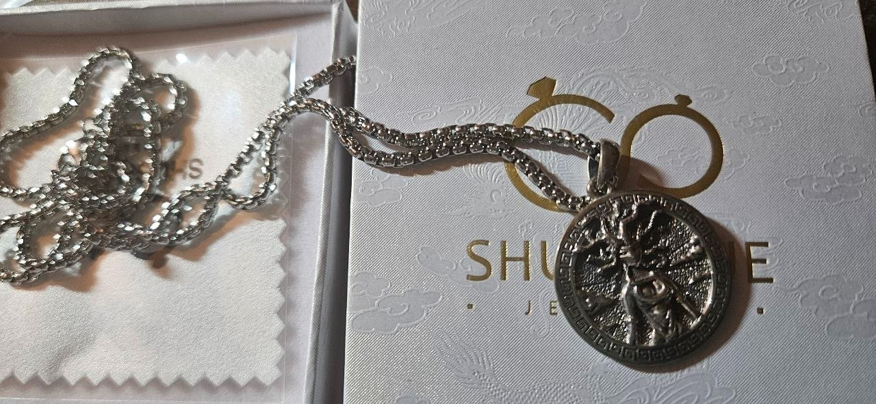 Mystical Beauty Cursed Medusa Necklace 3D Solid Sterling Silver Pendant 925
