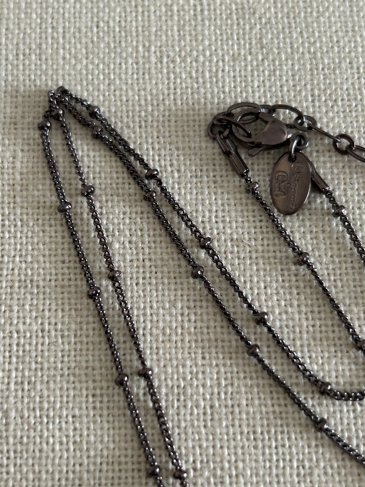 Origami Owl Medium Chocolate w/Metallic Crystals Twist Locket & Chain Set “New”