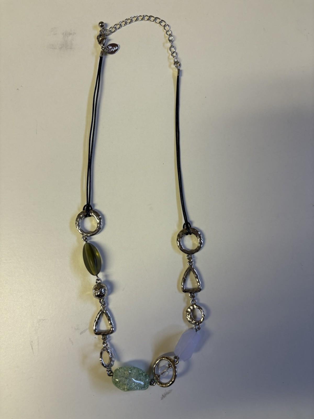 Lot Of 8 Necklaces Shorter Lengths Various Materials Good Condition