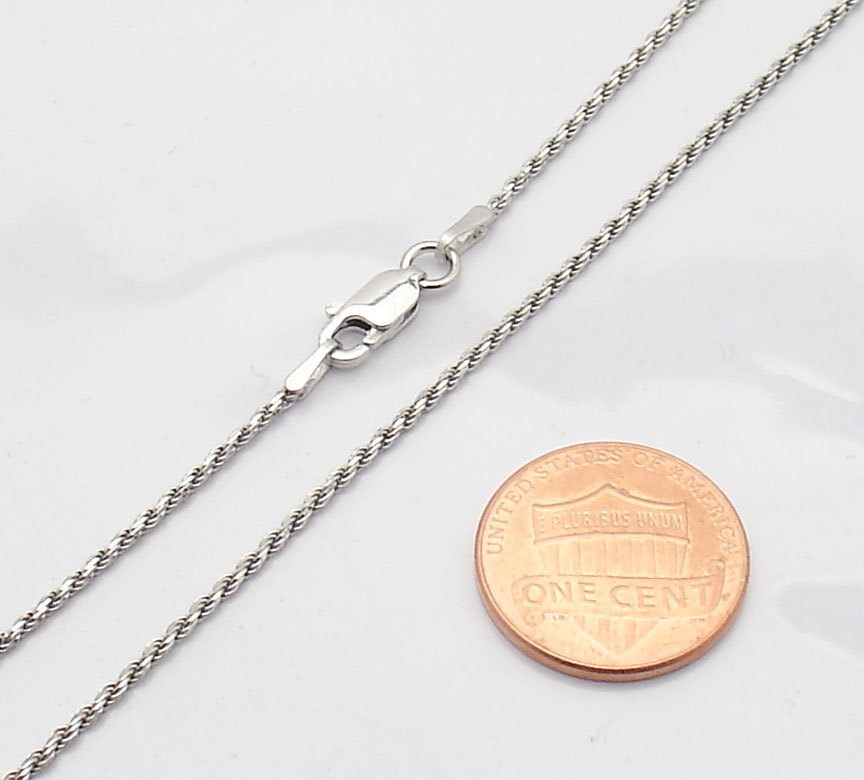 Tarnish-Free Diamond Cut Rope Chain Necklace Real 925 Sterling Silver ALL SIZES
