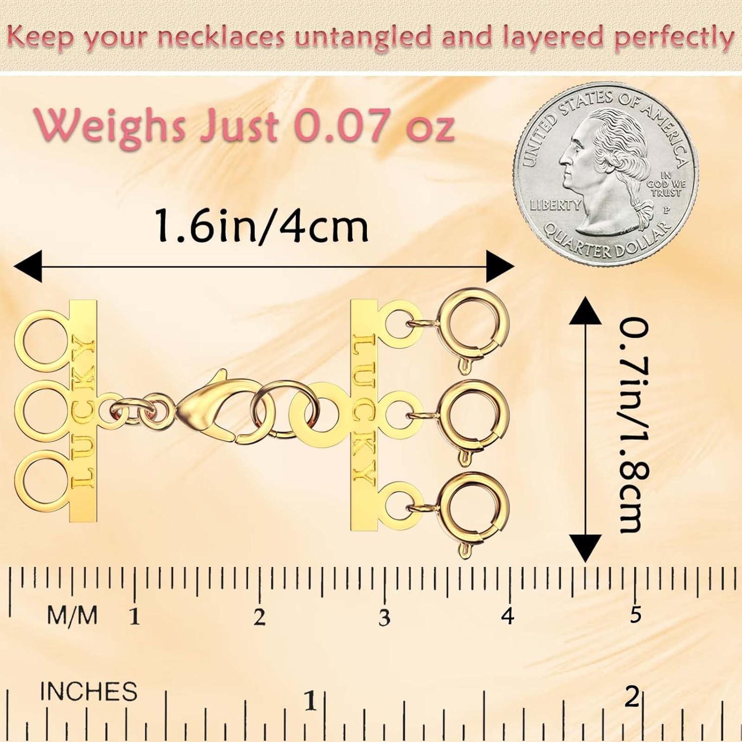 Necklace Layering Clasp Gold & Silver Plated Necklace Connectors Multiple