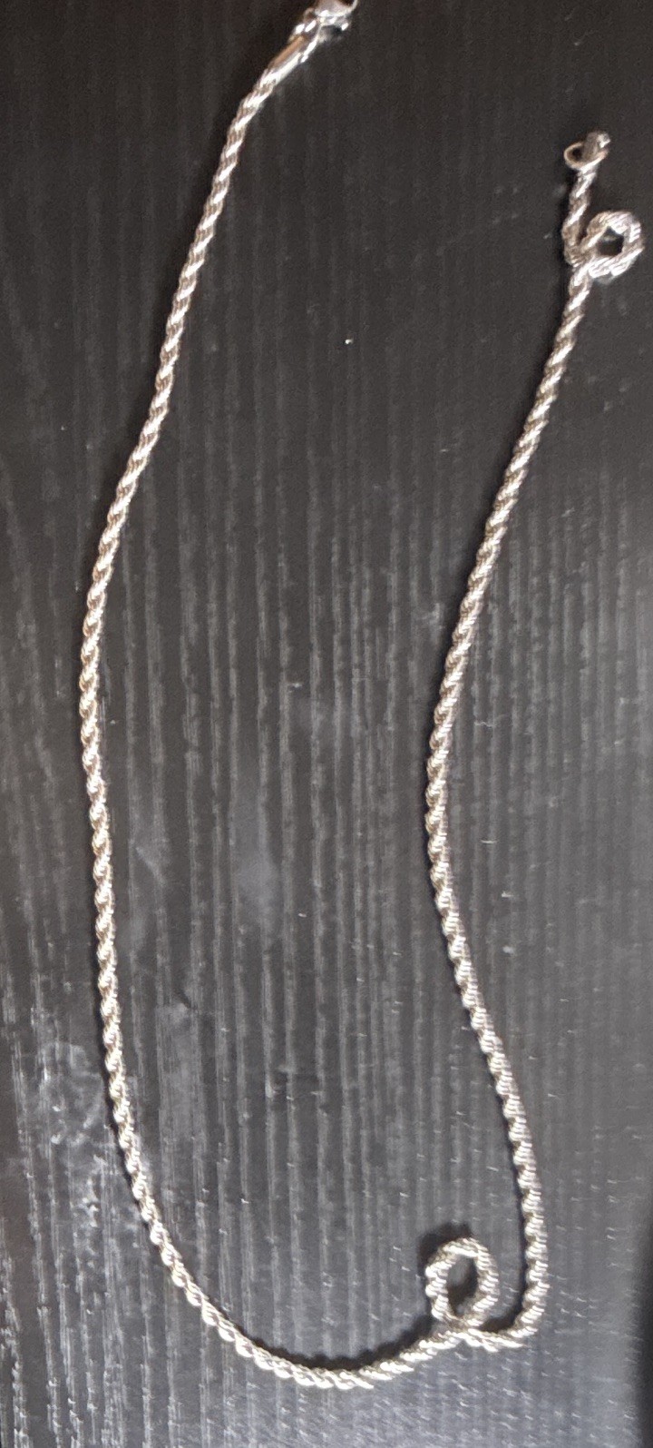 Solid stainless steel 3 mm 24 inch rope chain 12.5 g high-quality no fading