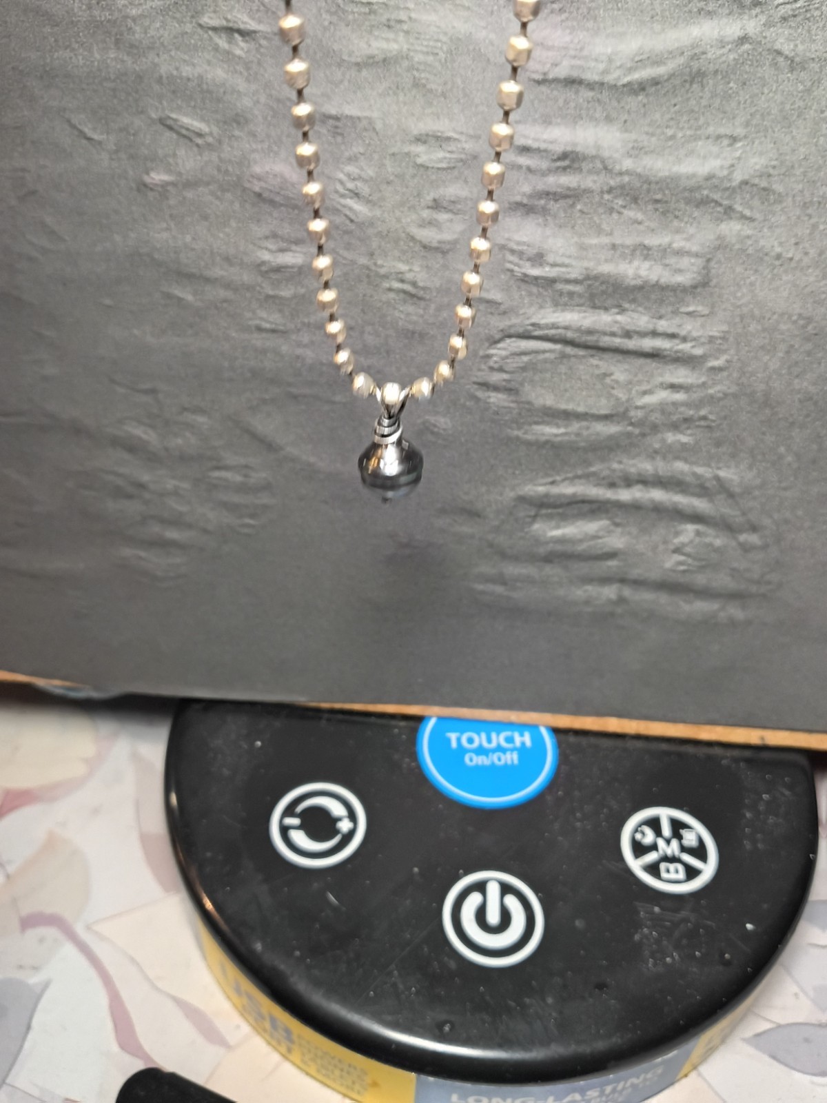 Sterling Silver 925 Nickel-Free Bead Ball Chain Necklace Tahition Black Pearl
