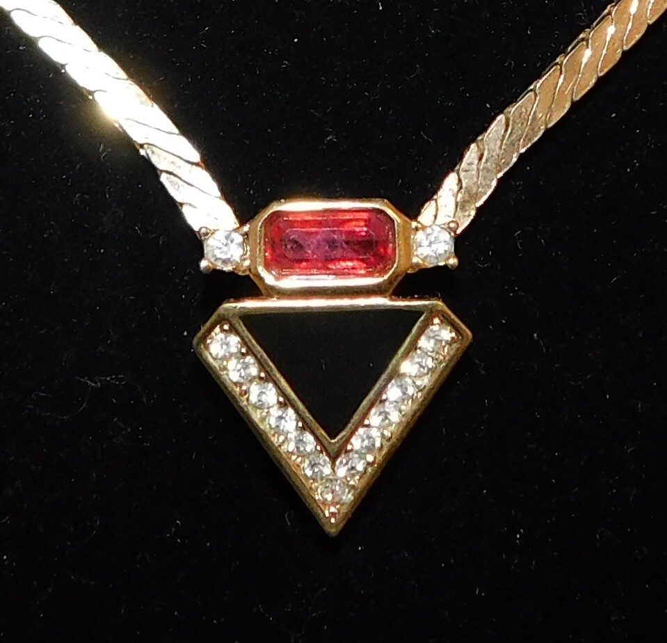 Grosse Germany Modernist Gold Plated Necklace