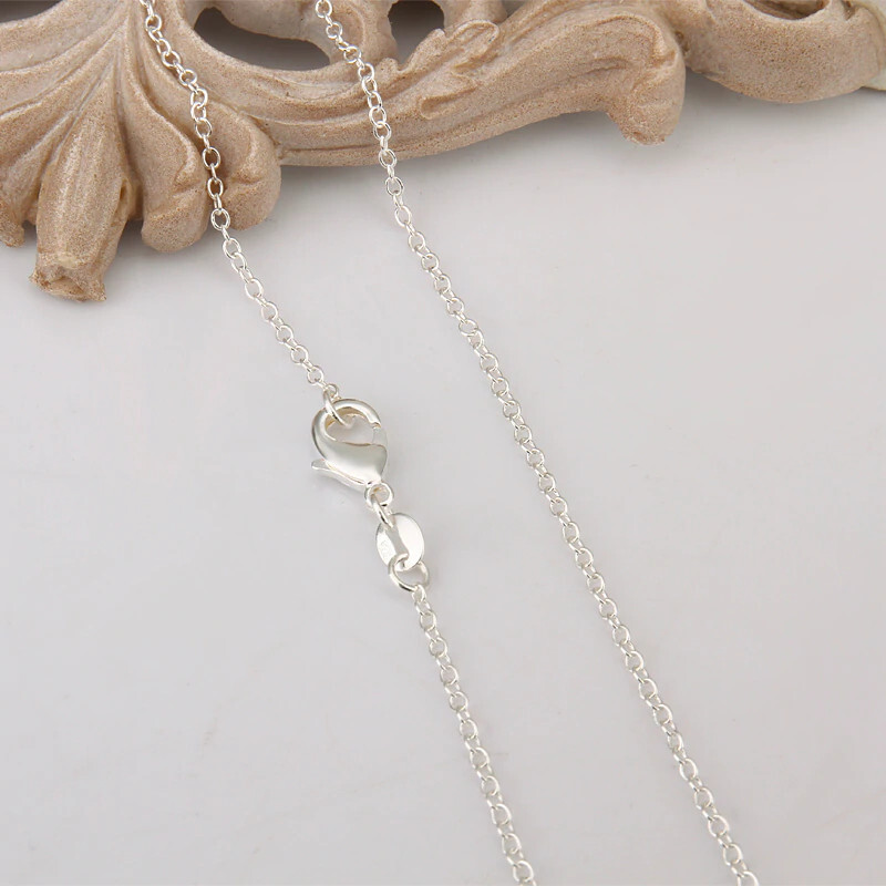 Italian 1mm Fine Link Extra Long 30 Inch Chain Necklace Sterling Silver