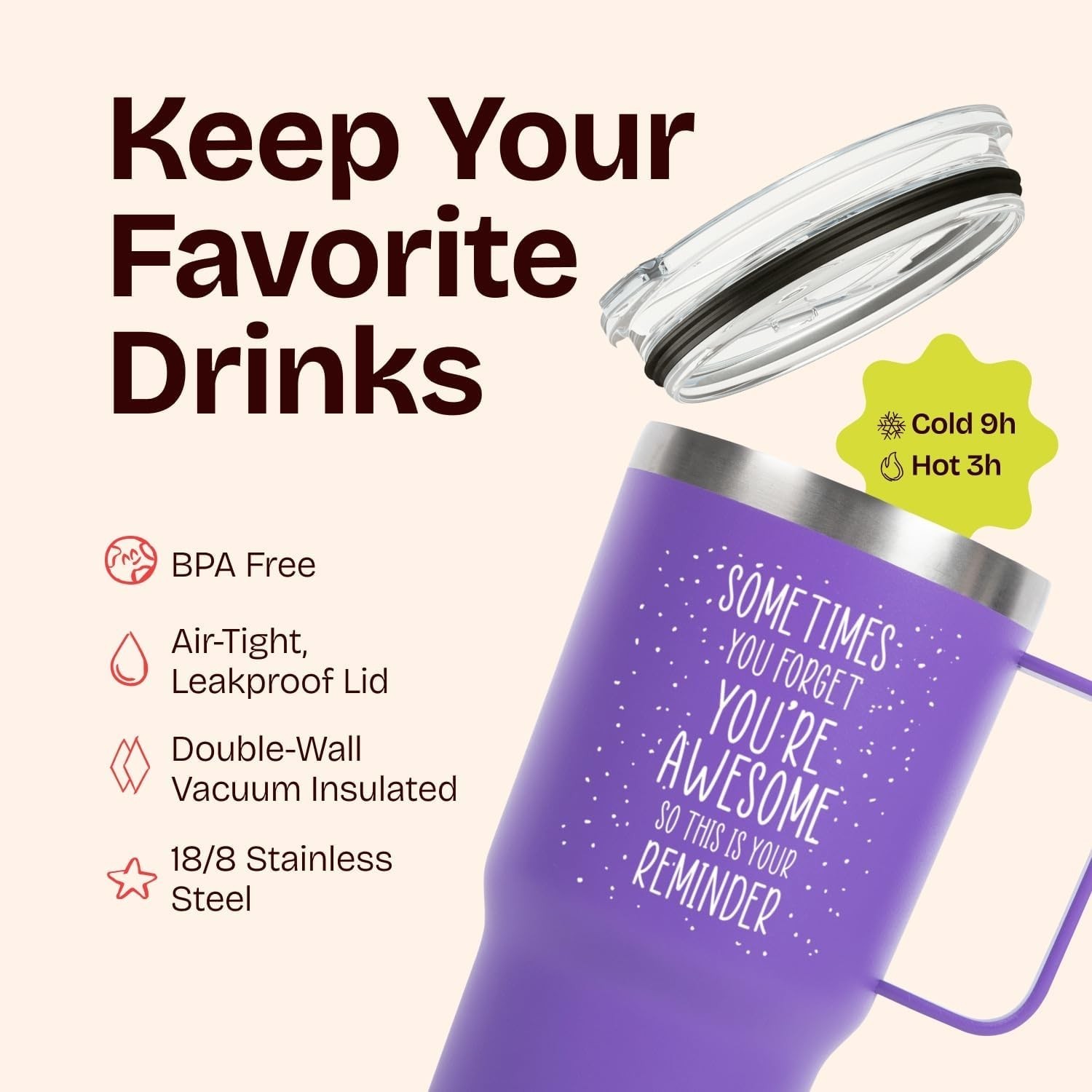 Durable 20oz Vacuum Tumbler – The Perfect Gift for Birthdays & Anniversaries