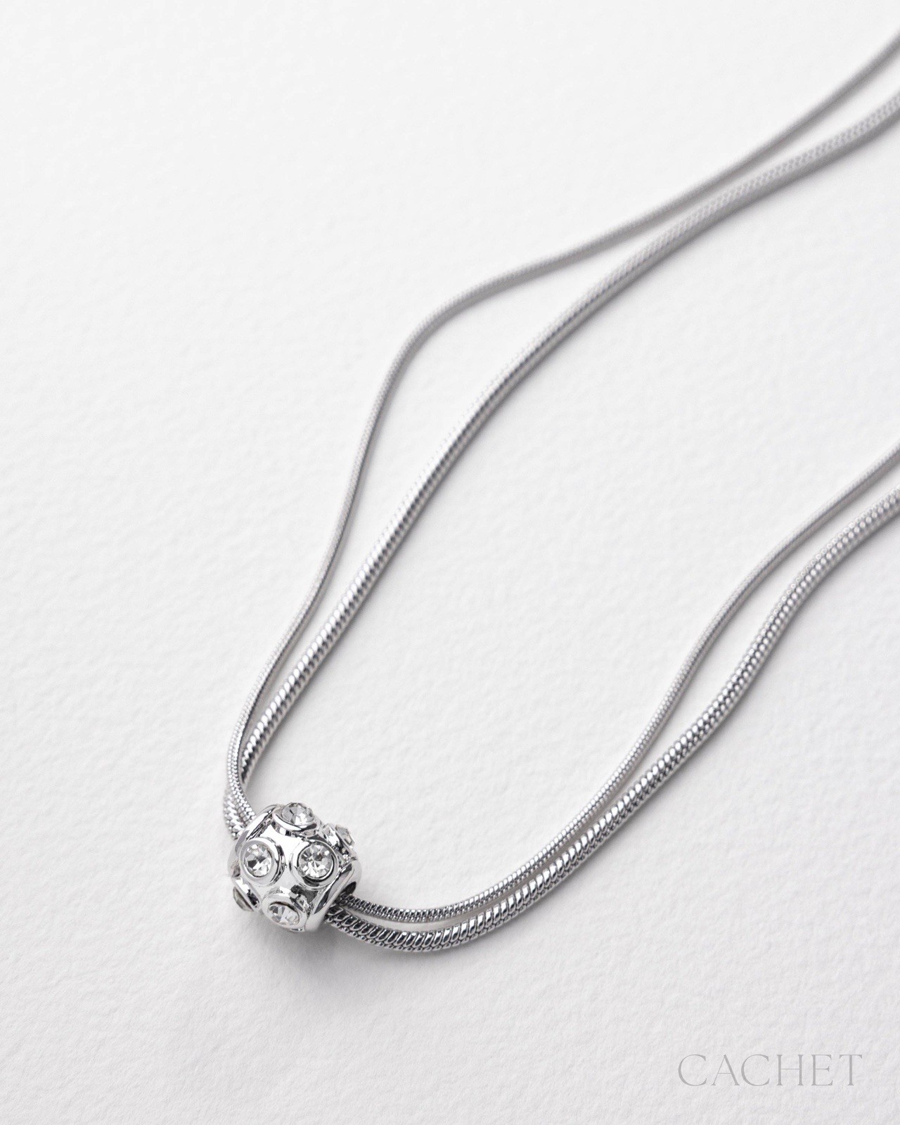Luma Rhodium Plated Necklace – Cachet by Paparazzi