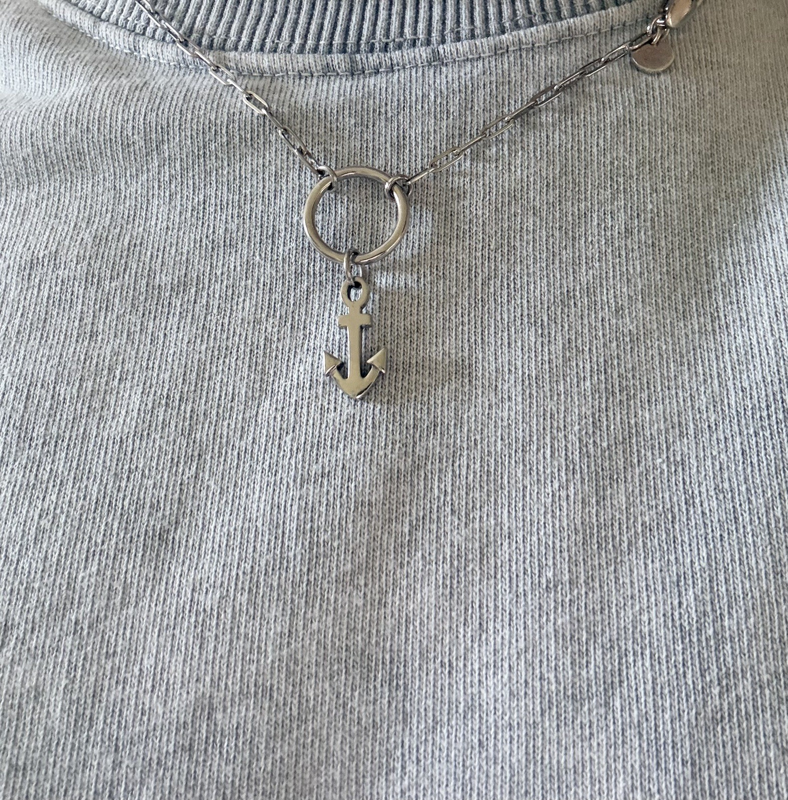 Tateossian NL0172TASPLSI1S – Sterling Silver 925 Marine Anchor Necklace BNIB –