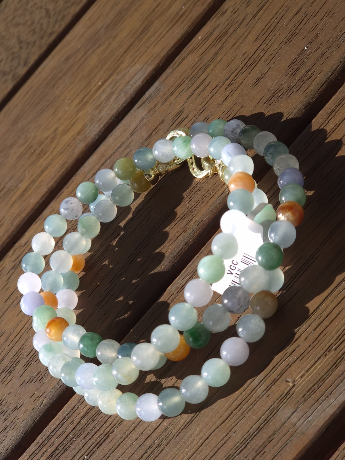 Multi-color Burmese Jadeite Necklace