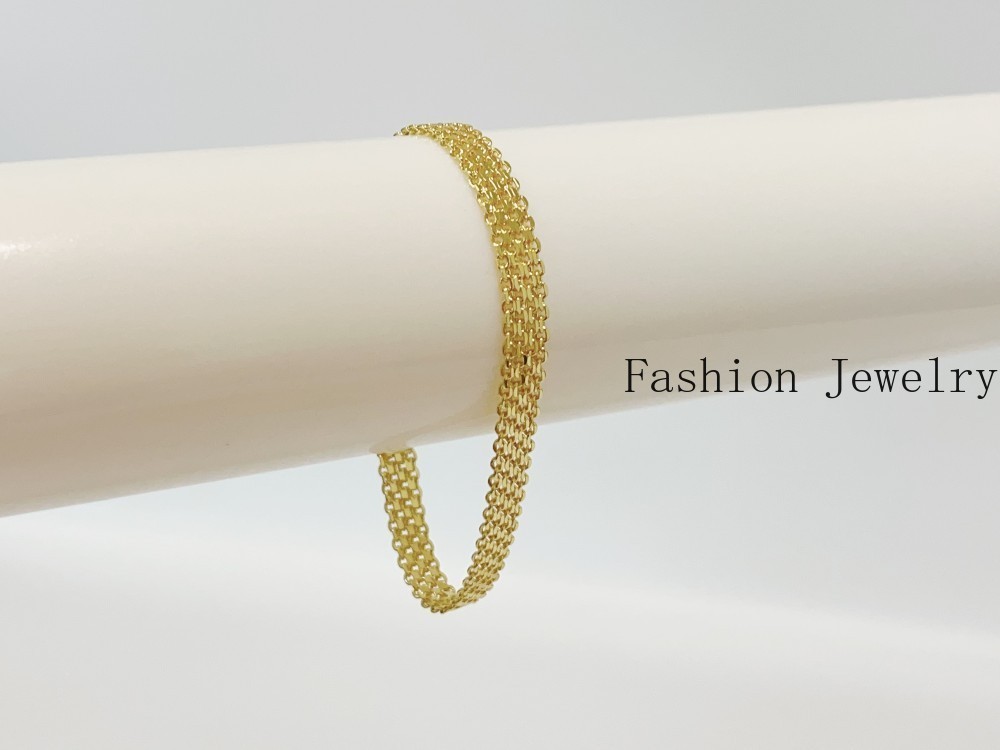 14K Yellow Gold Bismark Link Chain Bracelet 8mm 8”