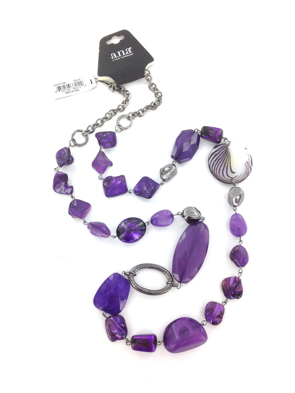A.N.A Long Beaded Necklace