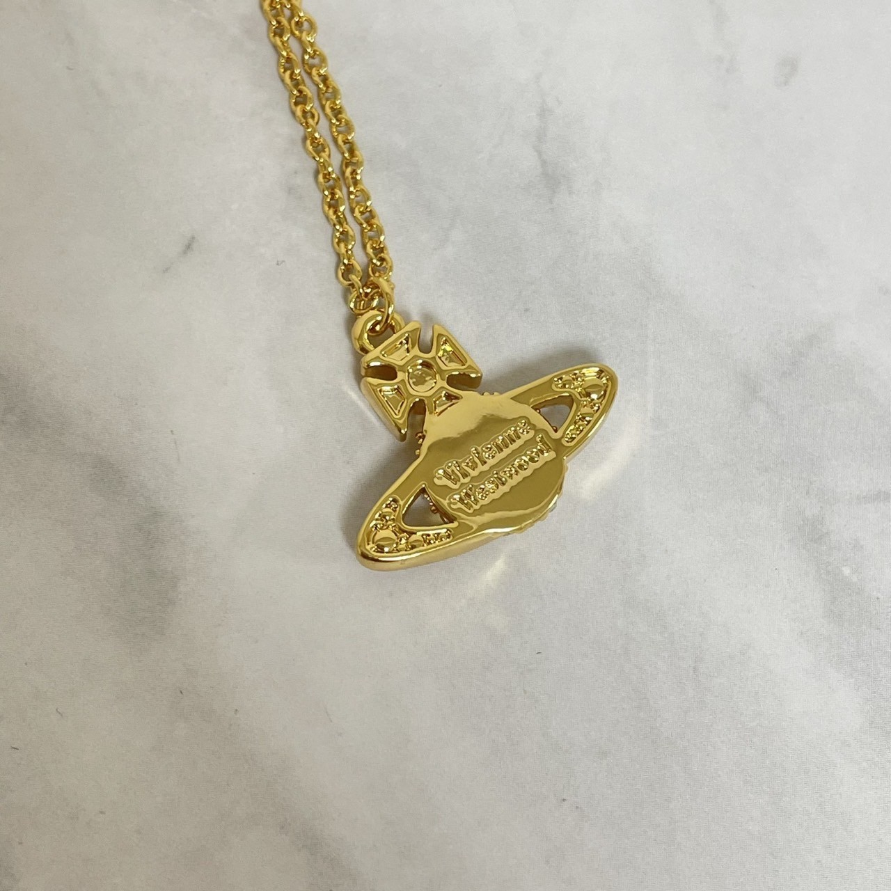 Vivienne Westwood Necklace Shooting Star Orb Gold 46cm w/Pouch NO BOX
