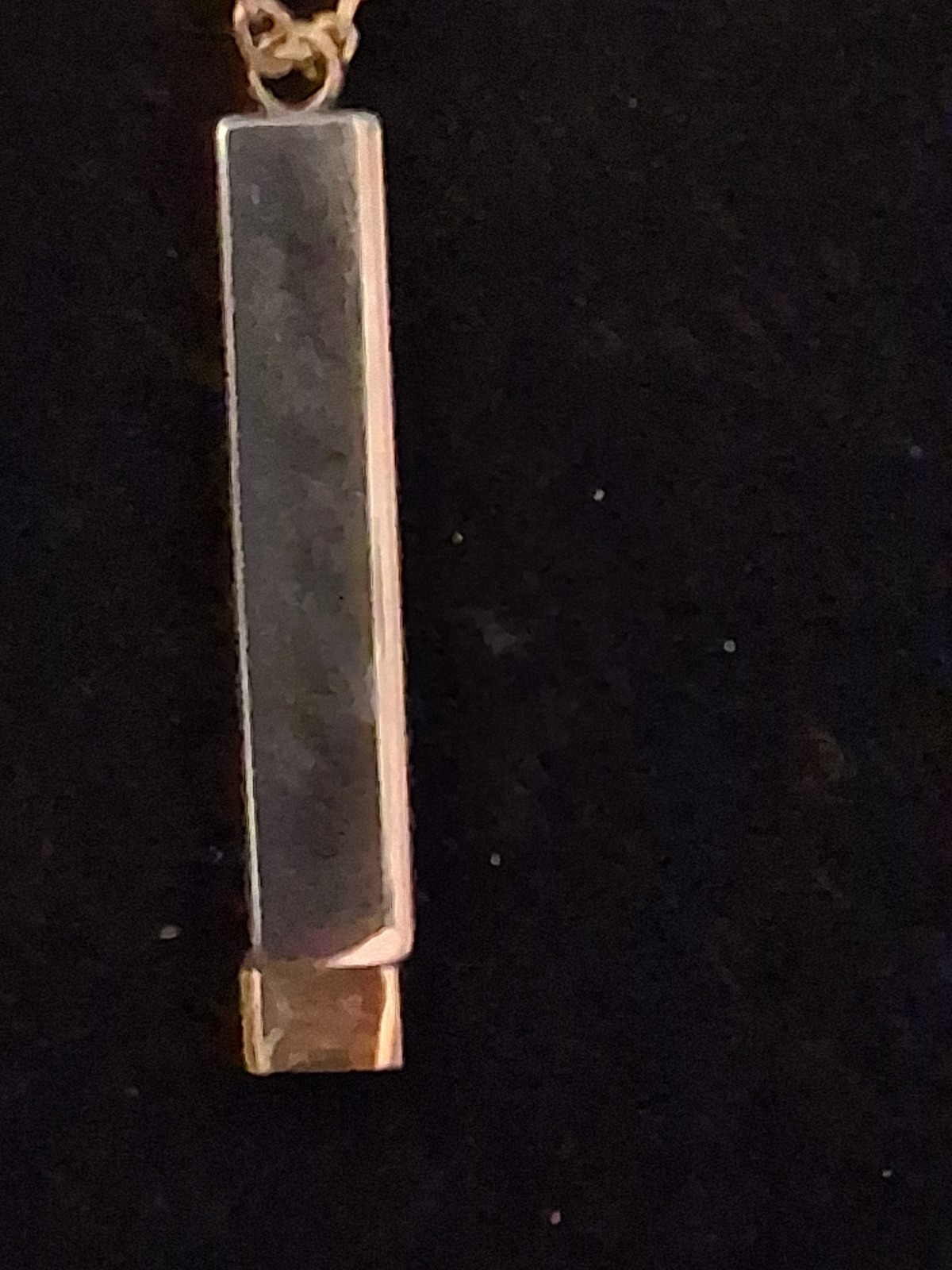 Gold Tone Engraved Bar Pendant Necklace “Be Kind…of a Badass” Cable Chain