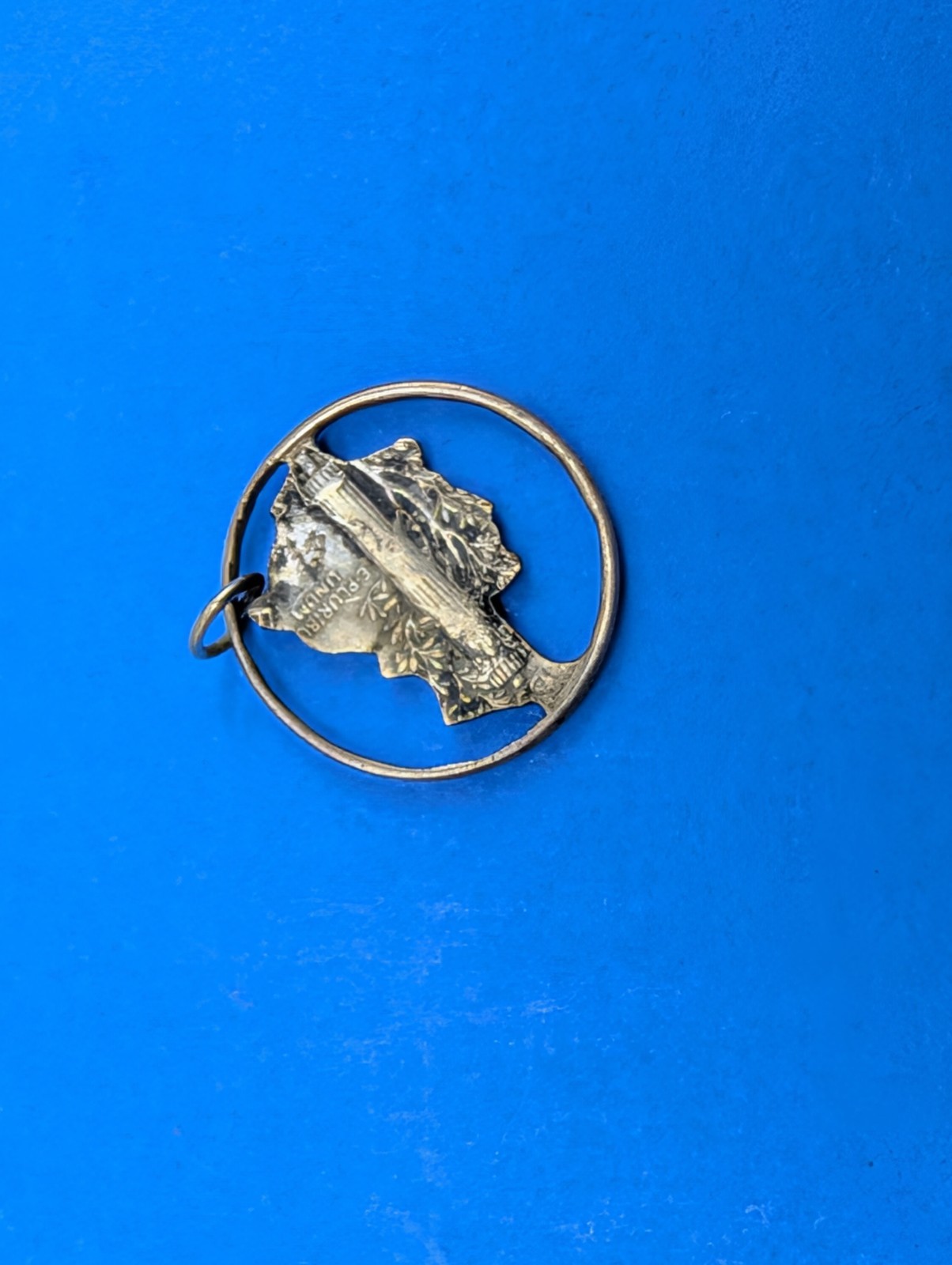 Mercury Dime Silver Cutout Coin Jewelry Charm Pendant Lady Liberty