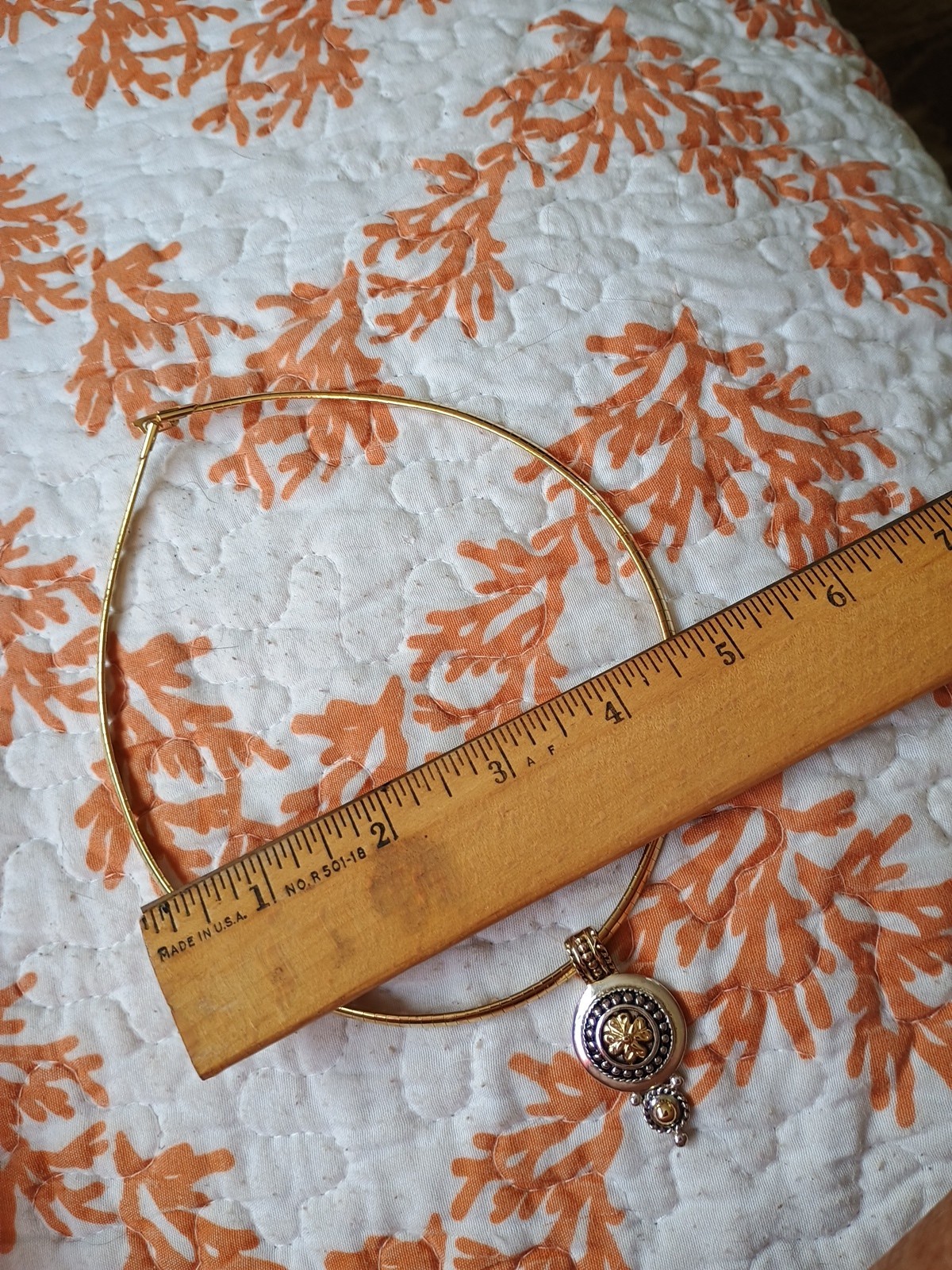 Vintage Roman Signed Etruscan Gold Toned Omega Choker Necklace 15″