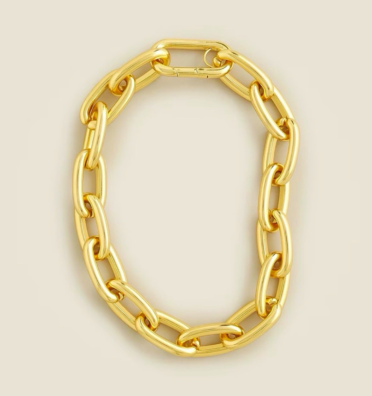 JCrew Metallic chainlink necklace NWOT