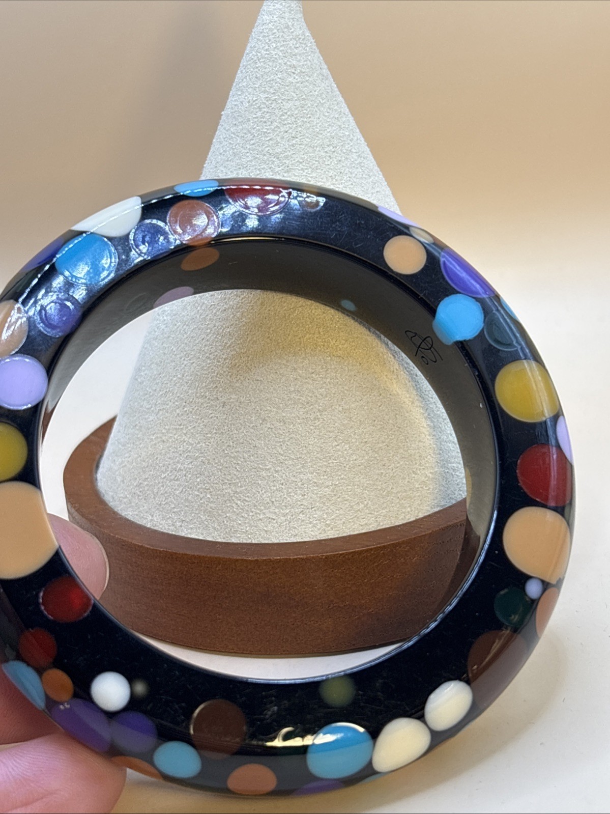 Sobral Jackie Brazil Party Mix Multi-Colour Dots Bangle Statement Piece