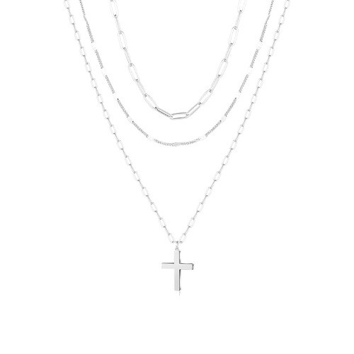 New exquisite 14K gold-plated fashion bow paperclip pendant necklace