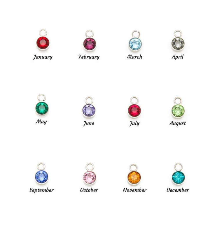 Personalized Baby Feet Necklace Birthstone Engraved Mom Grandma Gift Silver Gold