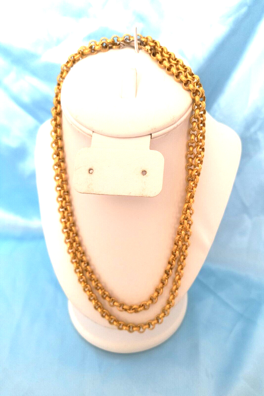 Women’s Necklace Goldtone Chain Links with Hook Style Closure Appx. 38 Inches