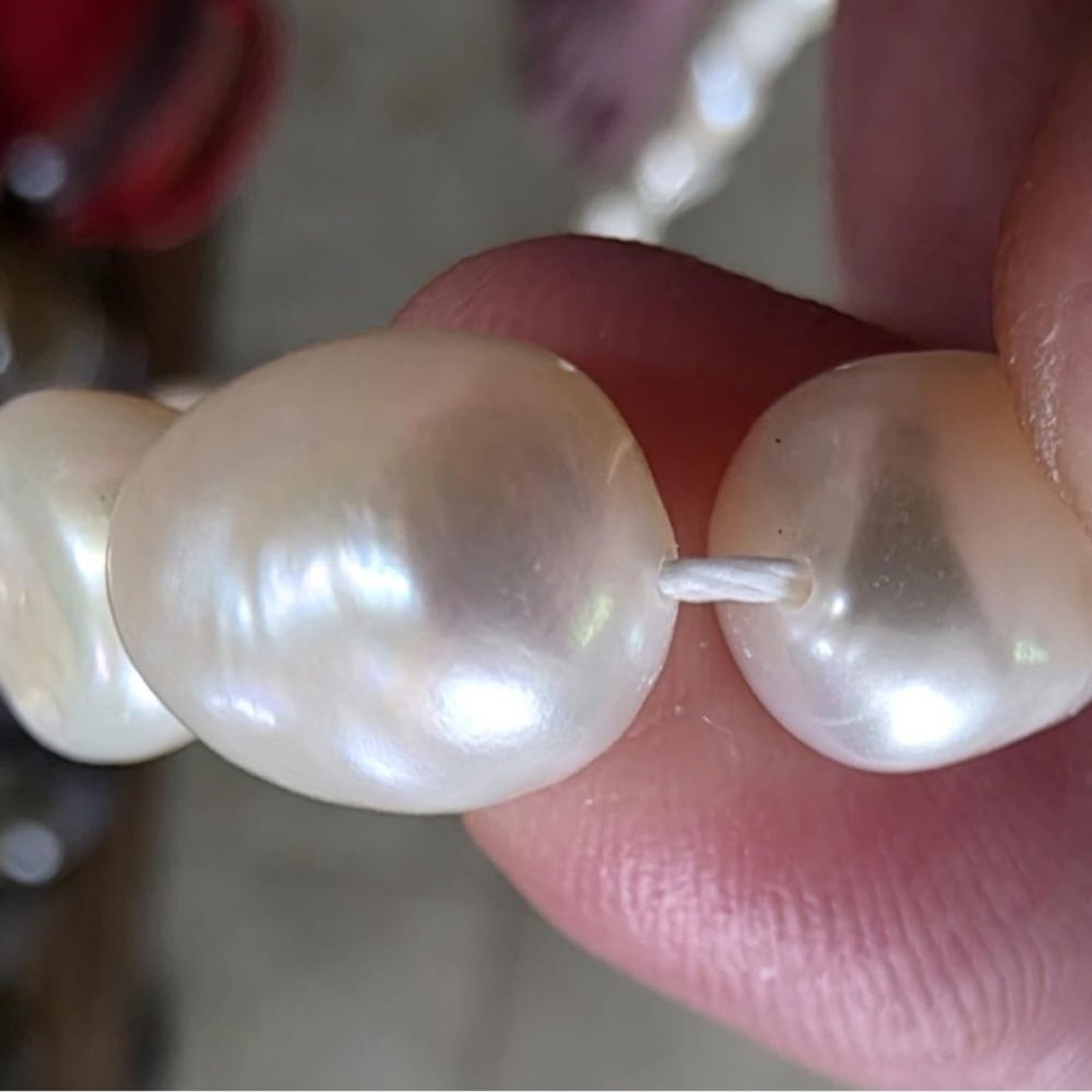 Freshwater Baroque Pearl Choker Necklace 8-12mm Genuine AAA Pearls Gold Clasp