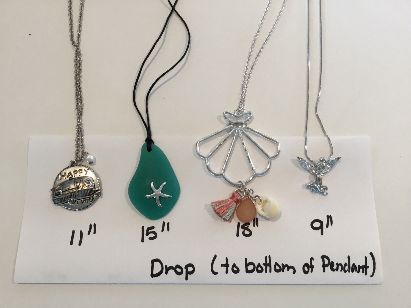 Necklace Womens Fashion Jewelry Coastal Beach Vibe Teen Costume Lot Of 4