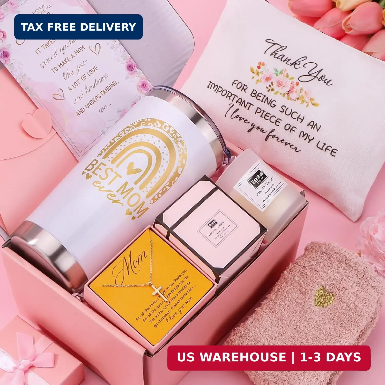BaiCai Mothers Day Gifts for Mom from Daughter Son – Birthday Gifts for Mom, Mam