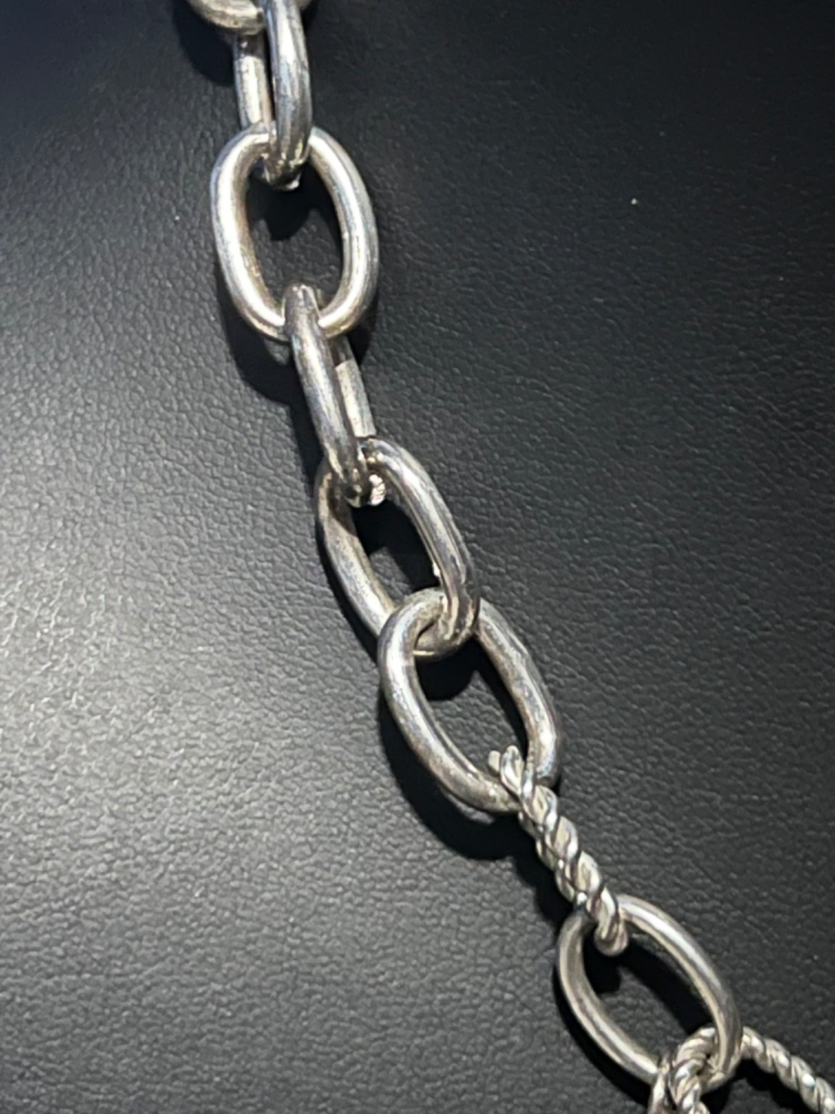 Silver-tone Various Cross Pendant Charms Chain-link Necklace