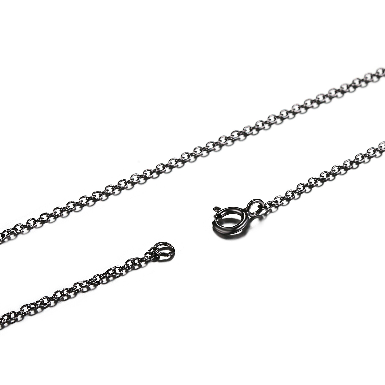 925 Sterling Silver Men Women 1MM Cuban Chain Necklace 16in/18in/20in/22in/24in