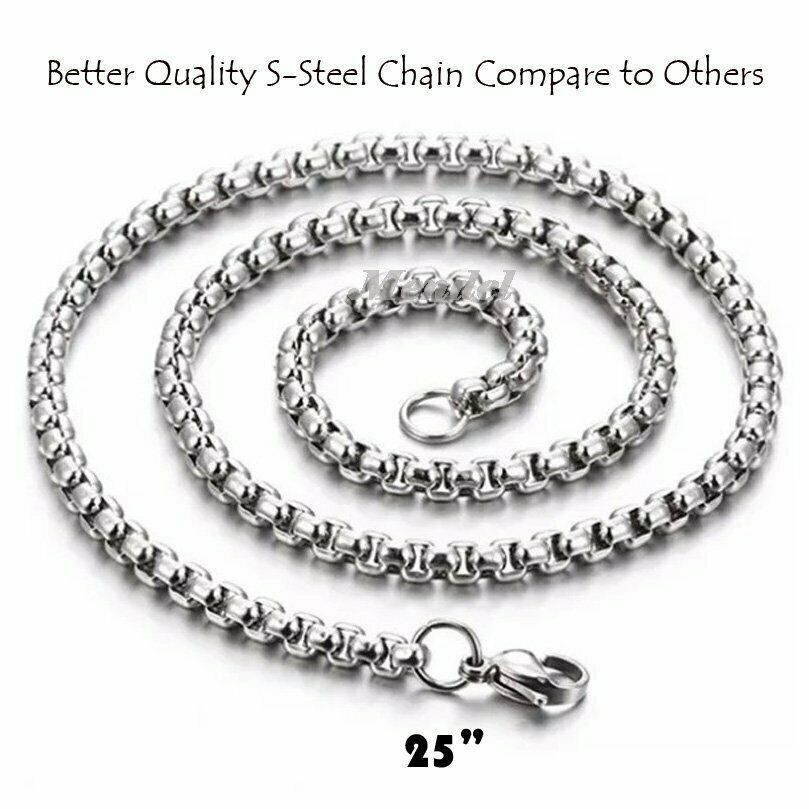 MENDEL Stainless Steel Cool Mens Boys Womens Fun Gothic Skull Pendant Necklace