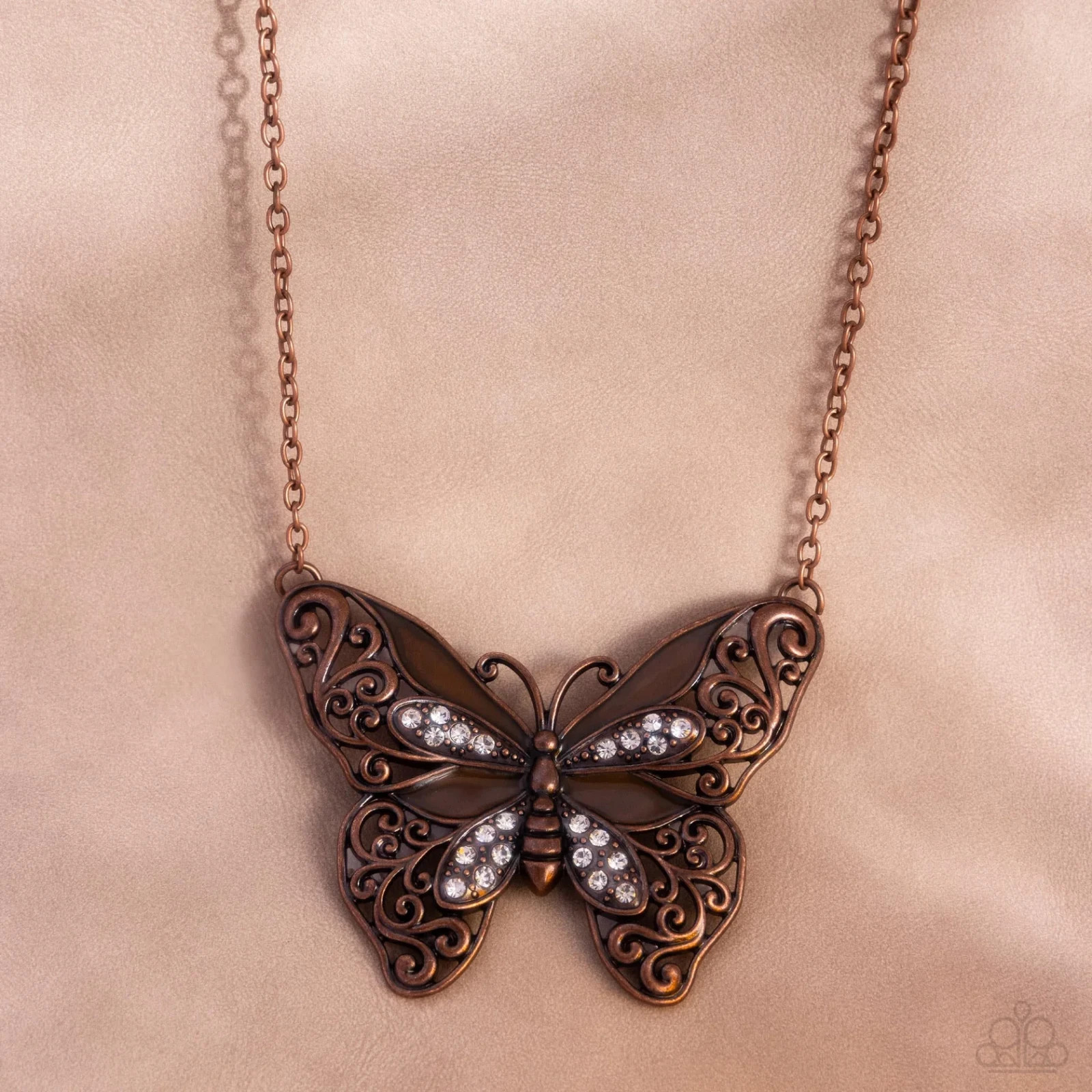 Paparazzi Necklace – FLAWLESS FLIGHT – Copper
